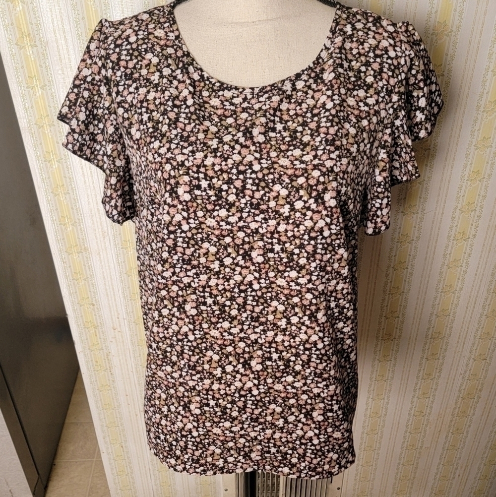 NWOT Shein Floral Blouse Sz XL
